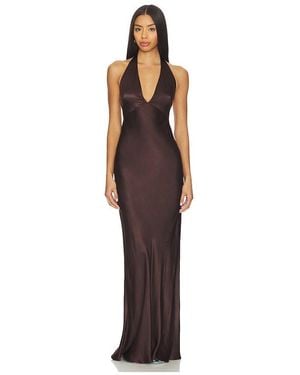 Bec & Bridge X Revolve Frida Halter Dress - Brown