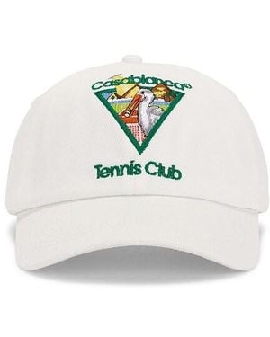 CASABLANCA Pyramid Abduction Tennis Cap - White