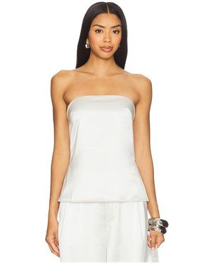 NonChalant Label Veronica Top - White