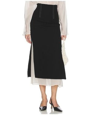 Helsa Layered Skirt - Black