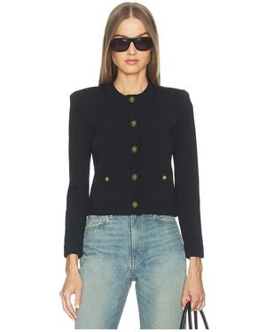 L'Agence 'Agence Patsy Crop Crew Cardi - Black