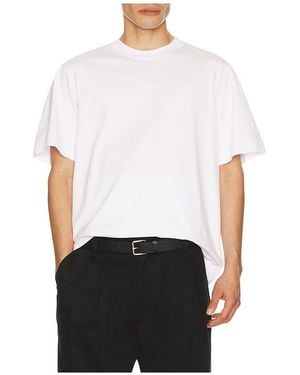 Agolde Asha Mock Neck Tee - White