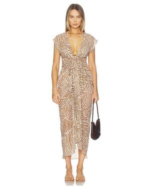 ViX Vestido Playero Sasha En Color Marrón Talla (También En M, S, Xl, Xs) - Neutro