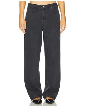 Dr. Denim Jena Double Knee Wide Leg - Black
