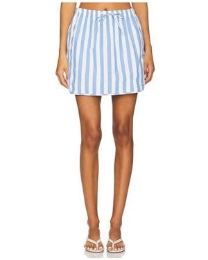 Jonathan Simkhai Catherine Boxer Skirt - ブルー