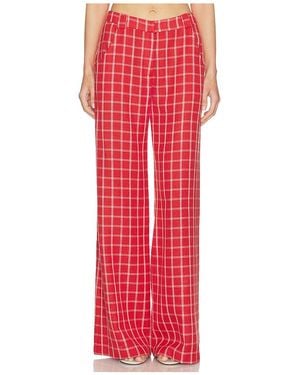 Amanda Uprichard Pantalón Saddler En Color Rojo Talla (También En S, Xs, M, Xl)