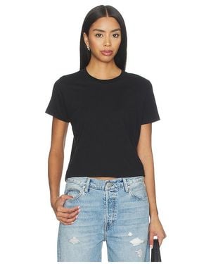 ÉTERNE Boxy T-Shirt Mit Kurzen Ärmeln - Schwarz