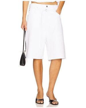 GRLFRND Taylor Oversized Belted Short - White
