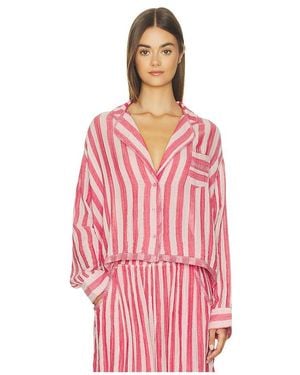 Free People X Intimately Fp One And Done Pj Shirt - Pink