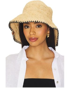 Rag & Bone Jade Whipstitch Rollable Hat - Natural