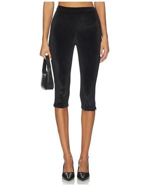 Azeeza Capri De Terciopelo Shreya En Color Negro Talla (También En M, S, Xs)