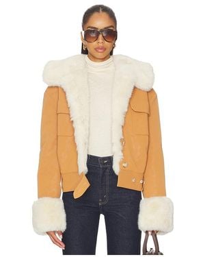 Lovers + Friends James Faux Leather Jacket - Blue