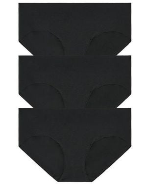 Commando Cotton Bikini 3-Pack - Black