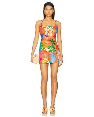 Kulani Kinis Beaded String Mini Dress - Orange