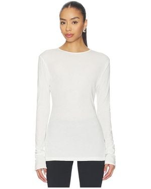 Entire studios Sheer Long Sleeve Top - White