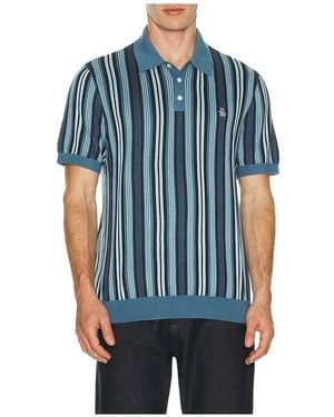 Original Penguin Vertical Stripe Polo - Blue