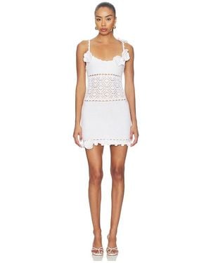 retroféte Orleane Crochet Dress - White