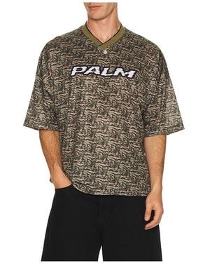 Palm Angels Camo Allover Palm Sport Tee - Schwarz