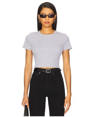 Leset Kelly Crop Slim Fit Tee - White