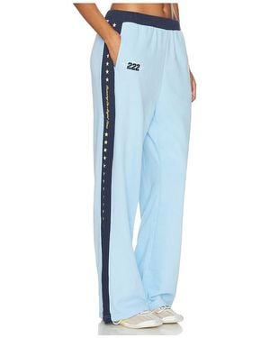 The Mayfair Group Mayfair Athletic Dept. Wide Leg Sweatpant - Blue