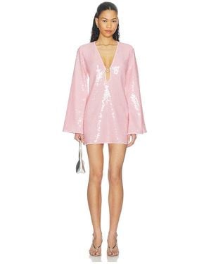 Oséree Sequins O Gem Kaftan - Pink