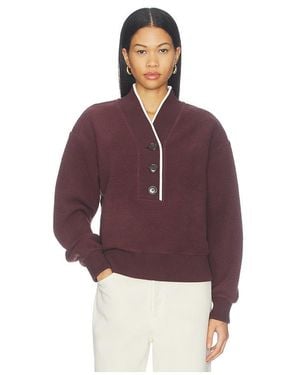 Varley Brenna Button Neck Fleece - Purple