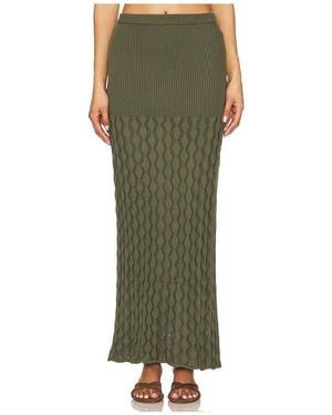 Agua Bendita X Revolve Theodora Skirt - Green
