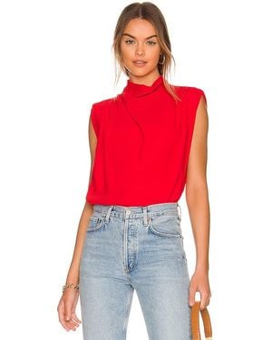 Amanda Uprichard X Revolve Sleeveless Fabienne Top - Red