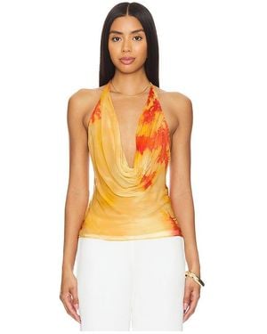 Lovers + Friends Raven Top - Orange