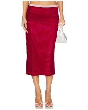 Tiger Mist JUPE CALINE MIDI en Red - Rouge