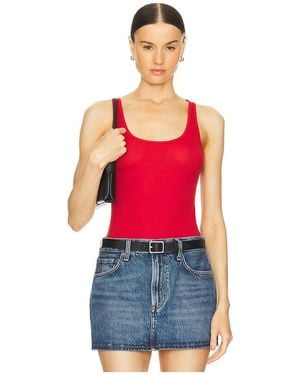 Michael Lauren Mason Basic Rib Tank - Red