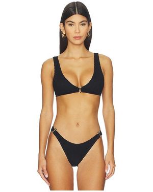 Bondeye Ring Scout Crop Bikini Top - Black