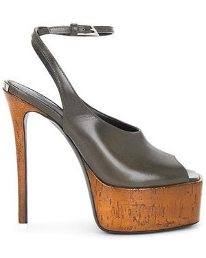 The Attico Ornella 140 Sandal - Grey