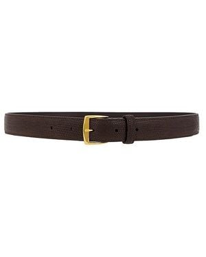 Nili Lotan Sloane Embossed Lizard Belt - White