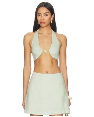 Shani Shemer Top Halter Tommy En Color Hierbabuena Talla (También En S, M) - Multicolor