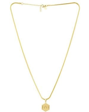 petit moments Halskette Mit Initialenanhänger Initial Pendant Necklace - Mettallic