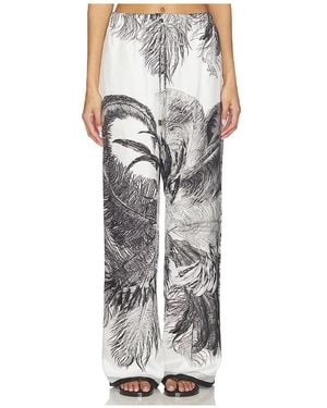 The Attico Feather Print Pant - Multicolor