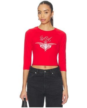 Daydreamer Daydreaming Raglan Tee - Red