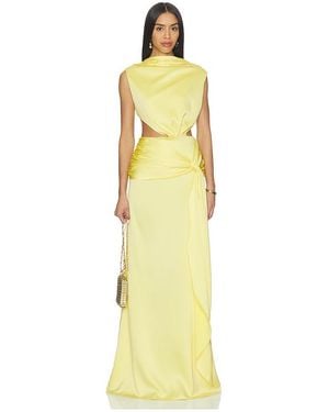 Casona Vestido La Sabia En Color Amarillo Limon Talla (También En Xs, M)