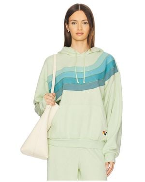 Aviator Nation Sudadera Wave En Color Verde Talla (También En S) - Azul