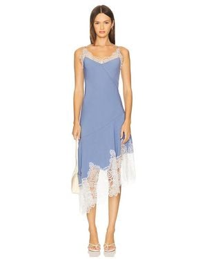 Prabal Gurung Bias Flare Hem Midi Dress - Blue