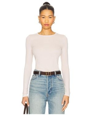 Enza Costa Langarmshirt - Weiß