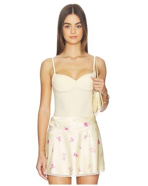 Fleur du Mal Jersey Built-In Bra Cami Top - Natural