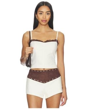 BY.DYLN X Revolve Onyx Corset Top - Natural