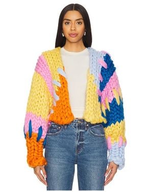 Hope Macaulay The Colourful Colossal Knit Jacket - Blue
