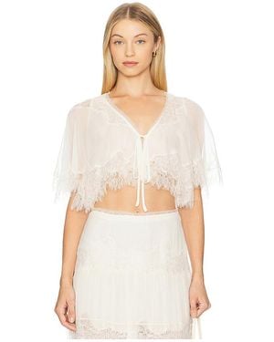 LoveShackFancy Thessia Top - White