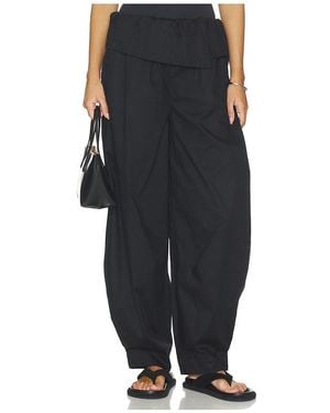 WeWoreWhat Pull On Fold Over Pants - Black