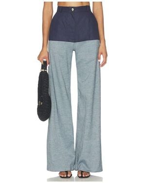 Matthew Bruch Jeans Combinados De Talle Alto En Color Azul Talla (También En 2, 4, 6, 8, 10)