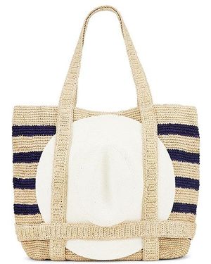 Hat Attack Original Straw Traveler Bag - ナチュラル