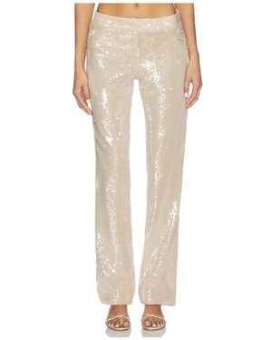 OW Collection Pantalones De Lentejuelas Ruby En Color Bronce Talla (También En Xs) - Neutro